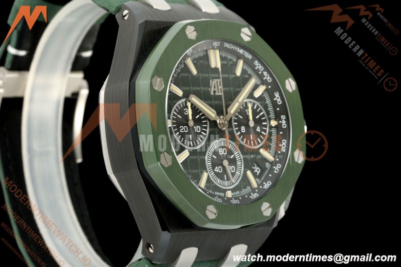 Audemars Piguet - Royal Oak Offshore Chronograph 43mm 26420CE CER/NY Green Dial APPF Cal. 4401 Mod