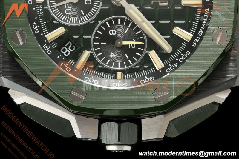 Audemars Piguet - Royal Oak Offshore Chronograph 43mm 26420CE CER/NY Green Dial APPF Cal. 4401 Mod
