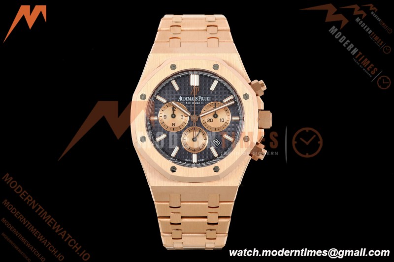 Audemars Piguet - Royal Oak Chronograph 26331OR RG/RG Blue/Stk APWF A2385