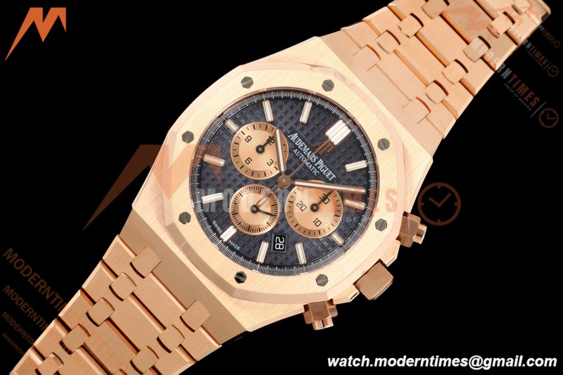 Audemars Piguet - Royal Oak Chronograph 26331OR RG/RG Blue/Stk APWF A2385