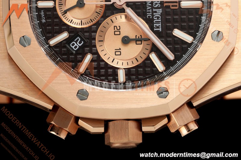 Audemars Piguet - Royal Oak Chronograph 26331OR RG/RG Brn/Stk APWF A2385