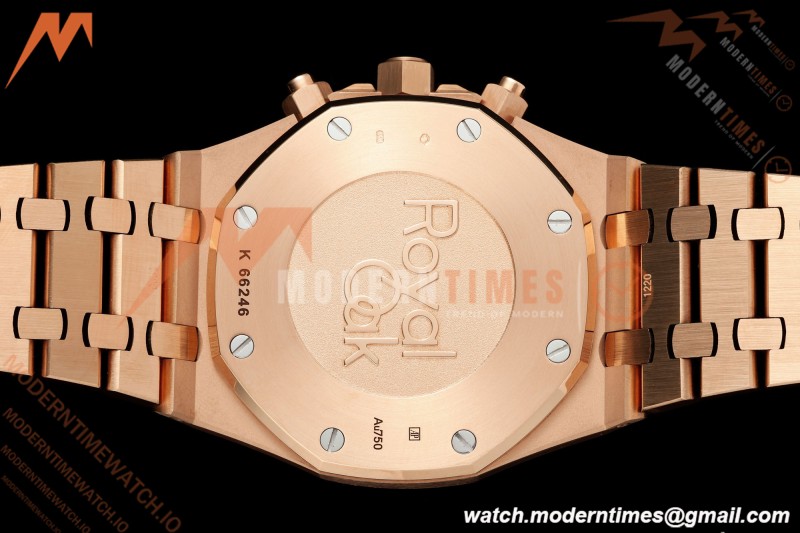 Audemars Piguet - Royal Oak Chronograph 26331OR RG/RG Brn/Stk APWF A2385