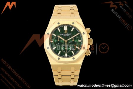 Audemars Piguet - Royal Oak Chronograph 26331BA YG/YG Grn/Stk APWF A2385 | 오데마 피게 - 로얄 오크 크로노그래프 26331BA YG/YG 그린/Stk APWF A2385