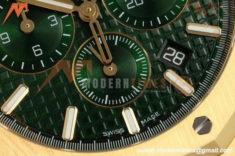 Audemars Piguet - Royal Oak Chronograph 26331BA YG/YG Grn/Stk APWF A2385