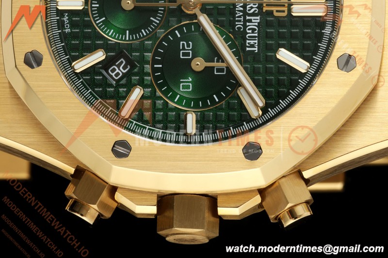 Audemars Piguet - Royal Oak Chronograph 26331BA YG/YG Grn/Stk APWF A2385