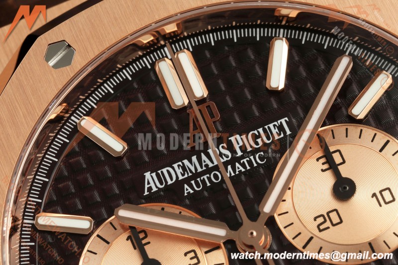 Audemars Piguet - Royal Oak Chronograph 26331OR RG/LE Brn/Stk APWF A2385