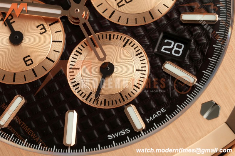 Audemars Piguet - Royal Oak Chronograph 26331OR RG/LE Brn/Stk APWF A2385