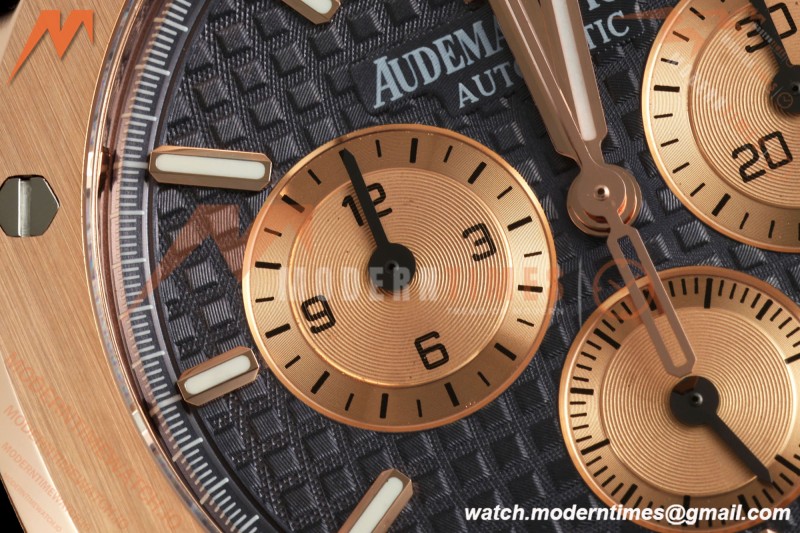 Audemars Piguet - Royal Oak Chronograph 26331OR RG/LE Blu/Stk APWF A2385