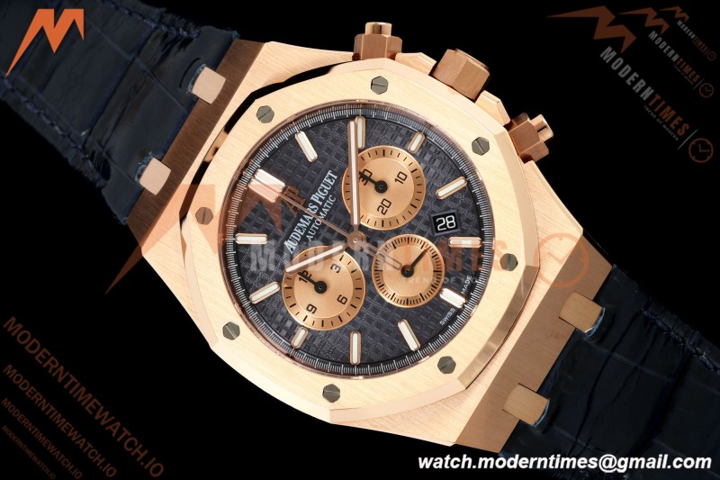 Audemars Piguet - Royal Oak Chronograph 26331OR RG/LE Blu/Stk APWF A2385
