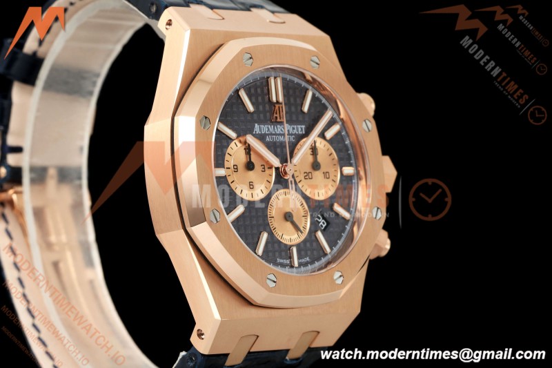 Audemars Piguet - Royal Oak Chronograph 26331OR RG/LE Blu/Stk APWF A2385