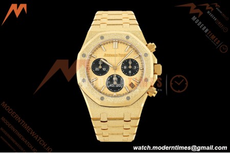Audemars Piguet - Royal Oak Chrono 26240BA Gain Weight 41mm Frosted YG/YG SWF Gold Dial DDF DD4401