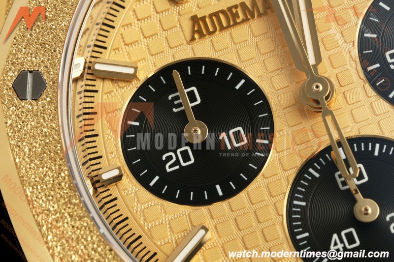 Audemars Piguet - Royal Oak Chrono 26240BA Gain Weight 41mm Frosted YG/YG SWF Gold Dial DDF DD4401