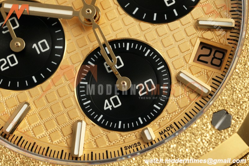 Audemars Piguet - Royal Oak Chrono 26240BA Gain Weight 41mm Frosted YG/YG SWF Gold Dial DDF DD4401