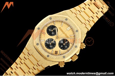 Audemars Piguet - Royal Oak Chrono 26240BA Gain Weight 41mm Frosted YG/YG SWF Gold Dial DDF DD4401