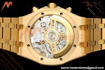 Audemars Piguet - Royal Oak Chrono 26240BA Gain Weight 41mm Frosted YG/YG SWF Gold Dial DDF DD4401