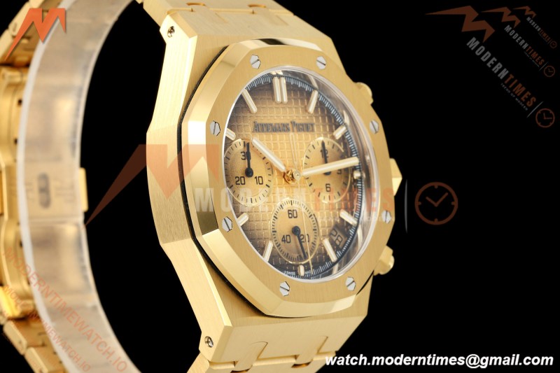Audemars Piguet - Royal Oak Chrono 26240BA Gain Weight 41mm YG/YG SWF Smoked Gold Dial DDF DD4401
