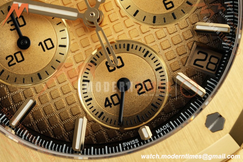 Audemars Piguet - Royal Oak Chrono 26240BA Gain Weight 41mm YG/YG SWF Smoked Gold Dial DDF DD4401