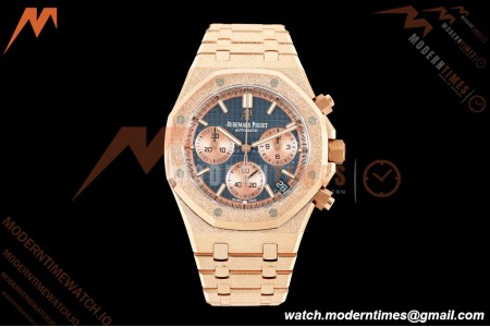Audemars Piguet - Royal Oak Chrono 26239OR Gain Weight 41mm Frosted RG/RG SWF Blue Dial DDF DD4401