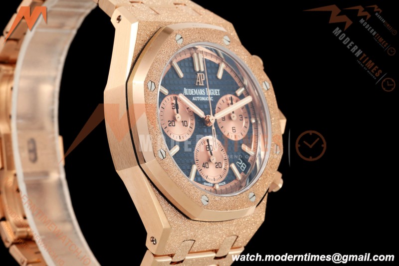 Audemars Piguet - Royal Oak Chrono 26239OR Gain Weight 41mm Frosted RG/RG SWF Blue Dial DDF DD4401 | 오데마 피게 - 로얄 오크 크로노 26239OR 게인 웨이트 41mm 프로스티드 RG/RG SWF 블루 다이얼 DDF DD4401