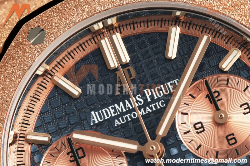 Audemars Piguet - Royal Oak Chrono 26239OR Gain Weight 41mm Frosted RG/RG SWF Blue Dial DDF DD4401 | 오데마 피게 - 로얄 오크 크로노 26239OR 게인 웨이트 41mm 프로스티드 RG/RG SWF 블루 다이얼 DDF DD4401