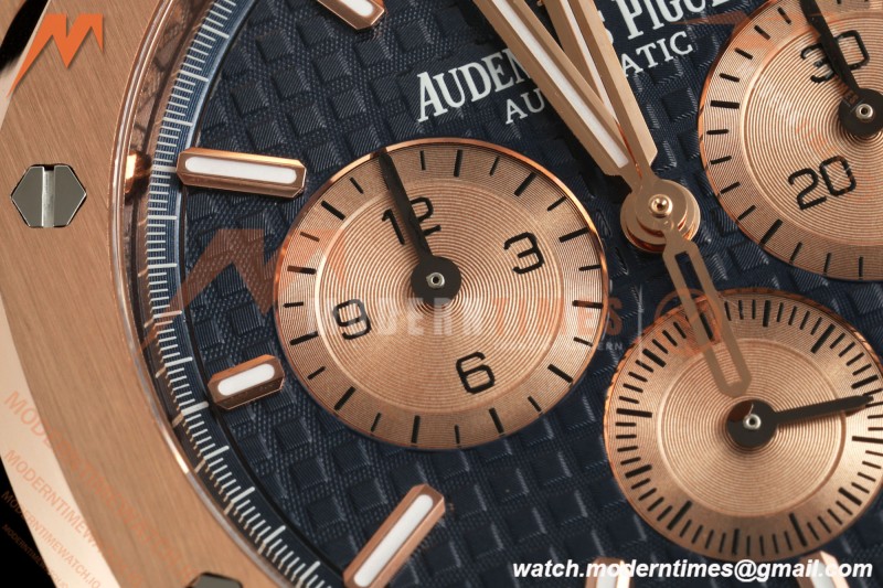 Audemars Piguet - Royal Oak Chronograph 26331OR 41mm RG/RG Blue APSF A2385