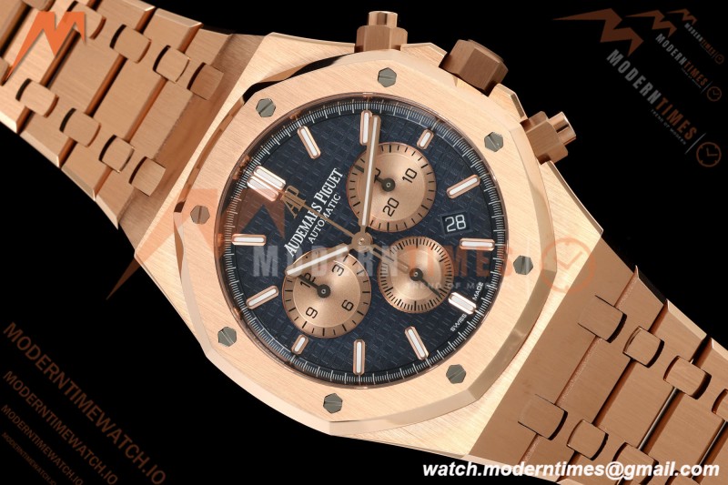 Audemars Piguet - Royal Oak Chronograph 26331OR 41mm RG/RG Blue APSF A2385