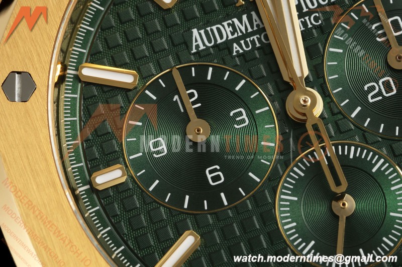 Audemars Piguet - Royal Oak Chrono 26331BA 41mm YG/YG Green APSF A2385