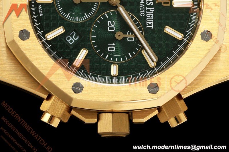 Audemars Piguet - Royal Oak Chrono 26331BA 41mm YG/YG Green APSF A2385