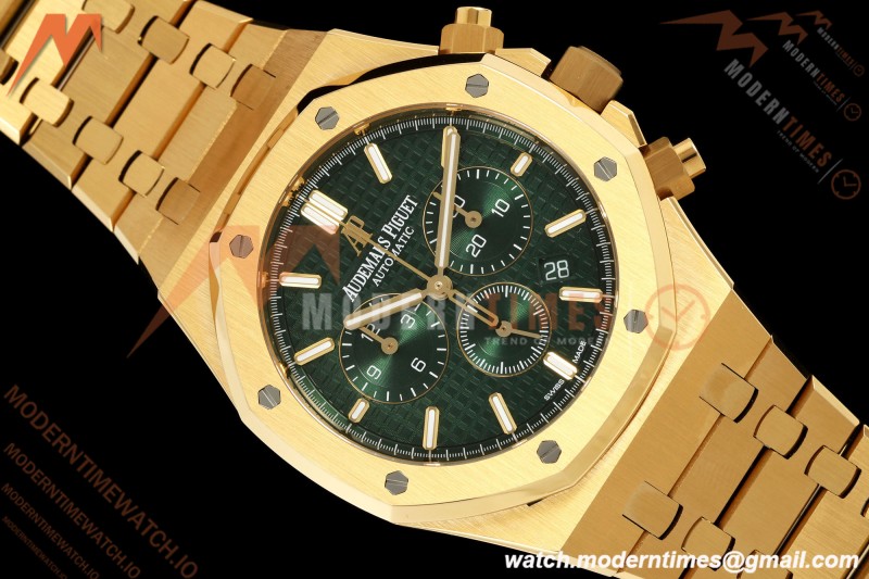 Audemars Piguet - Royal Oak Chrono 26331BA 41mm YG/YG Green APSF A2385