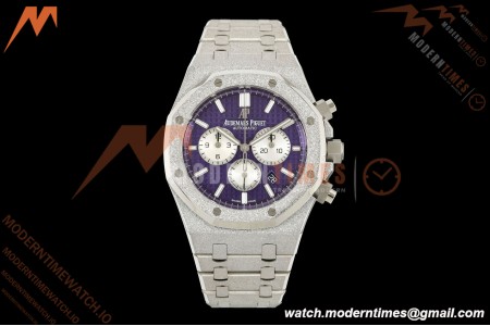 Audemars Piguet - Royal Oak Chrono 26331BC 41mm Frosted SS/SS Purple APSF A2385 | 오데마 피게 - 로얄 오크 크로노 26331BC 41mm 프로스티드 SS/SS 퍼플 APSF A2385
