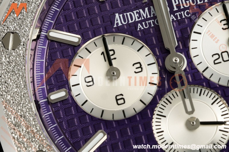 Audemars Piguet - Royal Oak Chrono 26331BC 41mm Frosted SS/SS Purple APSF A2385