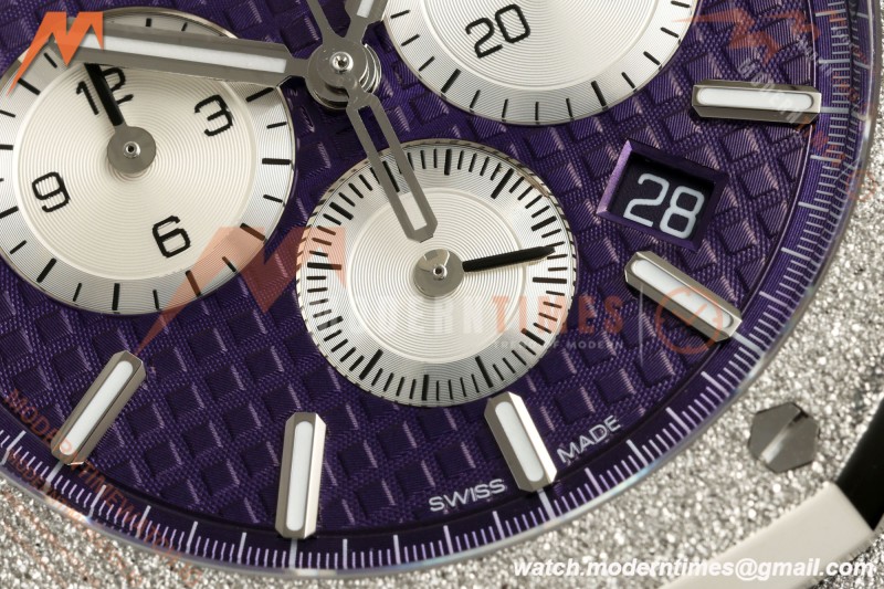 Audemars Piguet - Royal Oak Chrono 26331BC 41mm Frosted SS/SS Purple APSF A2385