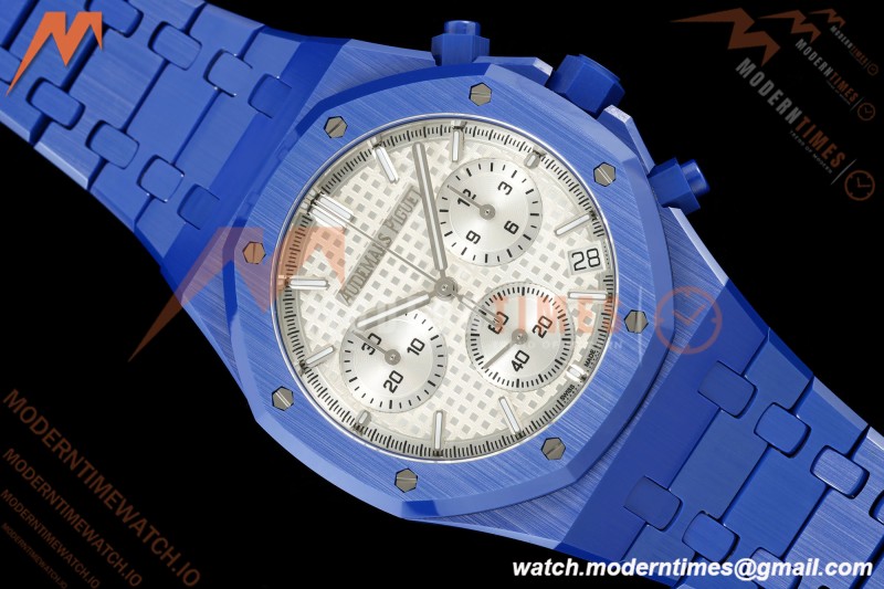Audemars Piguet - Royal Oak Chrono 26240CE 41mm Blue Ceramic White Dial APSF SA4401