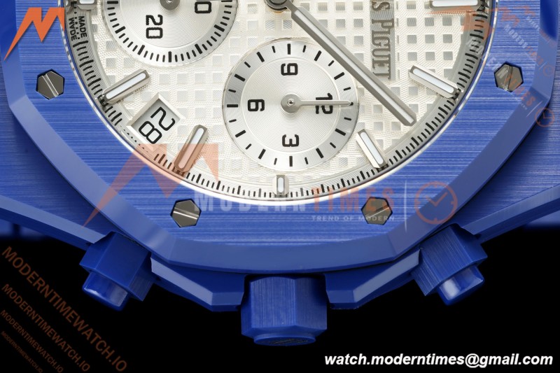 Audemars Piguet - Royal Oak Chrono 26240CE 41mm Blue Ceramic White Dial APSF SA4401