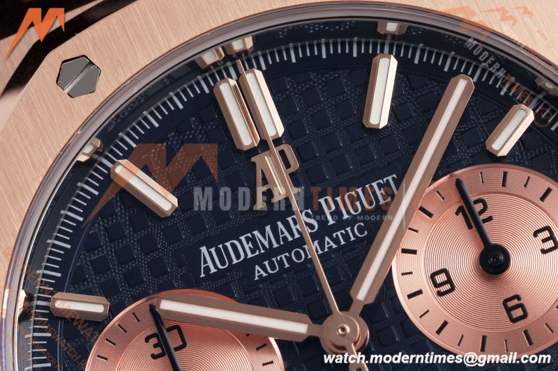 Audemars Piguet - Royal Oak Chrono 26239OR Gain Weight 41mm RG/LE SWF Blue Dial DDF DD4401