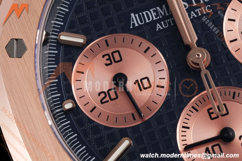Audemars Piguet - Royal Oak Chrono 26239OR Gain Weight 41mm RG/RG SWF Blue Dial DDF DD4401