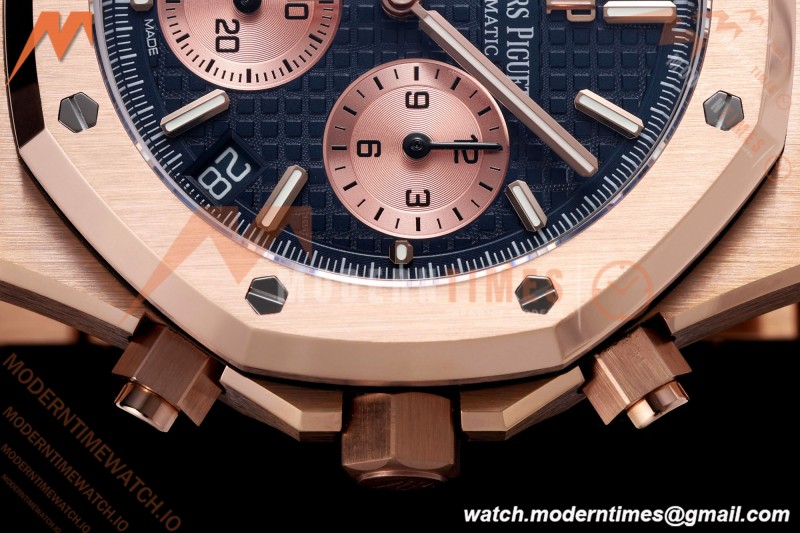 Audemars Piguet - Royal Oak Chrono 26239OR Gain Weight 41mm RG/RG SWF Blue Dial DDF DD4401