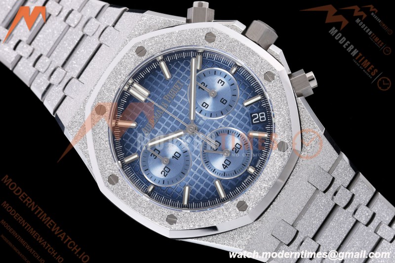 Audemars Piguet - Royal Oak Chrono 26240BC Gain Weight 41mm Frosted SS/SS SWF Blue Dial DDF DD4401