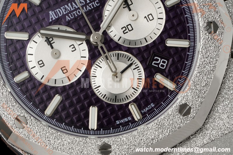 Audemars Piguet - Royal Oak Chrono 26331BC Frosted 41mm SS/SS Purple APWF Cal.2385 Mod