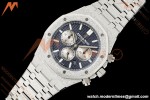 Audemars Piguet - Royal Oak Chrono 26331BC Frosted 41mm SS/SS Blue APWF Cal.2385 Mod | 오데마 피게 – 로열 오크 크로노 26331BC 프로스테드 41mm SS/SS 블루 APWF공장 Cal.2385 개조버전