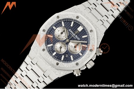 Audemars Piguet - Royal Oak Chrono 26331BC Frosted 41mm SS/SS Blue APWF Cal.2385 Mod | 오데마 피게 – 로열 오크 크로노 26331BC 프로스테드 41mm SS/SS 블루 APWF공장 Cal.2385 개조버전