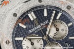 Audemars Piguet - Royal Oak Chrono 26331BC Frosted 41mm SS/SS Blue APWF Cal.2385 Mod | 오데마 피게 – 로열 오크 크로노 26331BC 프로스테드 41mm SS/SS 블루 APWF공장 Cal.2385 개조버전