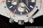 Audemars Piguet - Royal Oak Chrono 26331BC Frosted 41mm SS/SS Blue APWF Cal.2385 Mod | 오데마 피게 – 로열 오크 크로노 26331BC 프로스테드 41mm SS/SS 블루 APWF공장 Cal.2385 개조버전