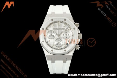 Audemars Piguet - Royal Oak 26240ST 50th Anniversary 41mm SS/RU White SWF Dial DDF DD4401