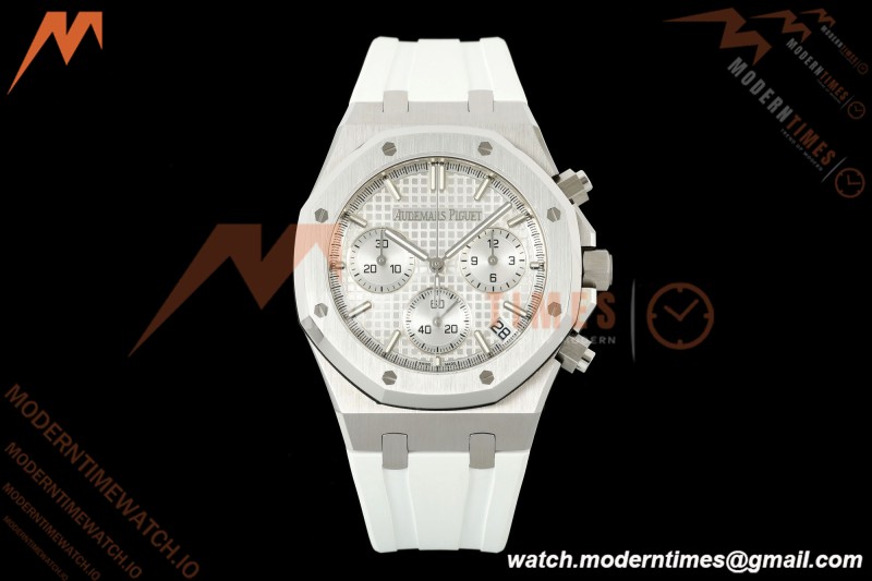 Audemars Piguet - Royal Oak 26240ST 50th Anniversary 41mm SS/RU White SWF Dial DDF DD4401