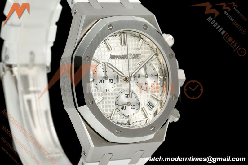 Audemars Piguet - Royal Oak 26240ST 50th Anniversary 41mm SS/RU White SWF Dial DDF DD4401