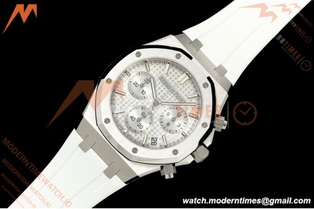 Audemars Piguet - Royal Oak 26240ST 50th Anniversary 41mm SS/RU White SWF Dial DDF DD4401