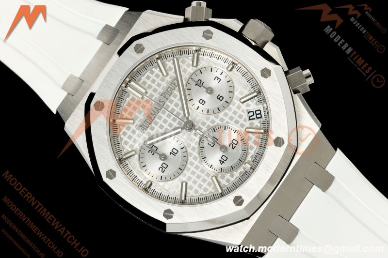 Audemars Piguet - Royal Oak 26240ST 50th Anniversary 41mm SS/RU White SWF Dial DDF DD4401