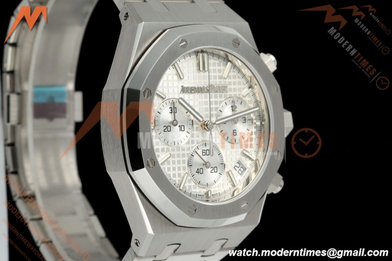 Audemars Piguet - Royal Oak 26240ST 50th Anniversary 41mm SS/SS White SWF Dial DDF DD4401