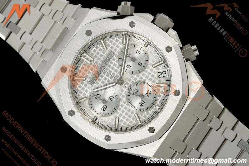 Audemars Piguet - Royal Oak 26240ST 50th Anniversary 41mm SS/SS White SWF Dial DDF DD4401